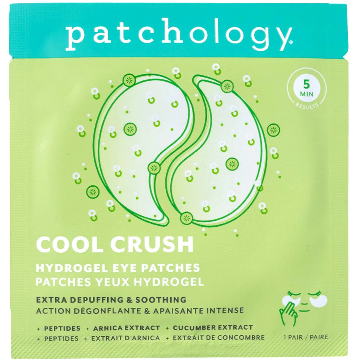 Patchology Serve Chilled Cool Crush Hydrogel Eye Patches 5-pack