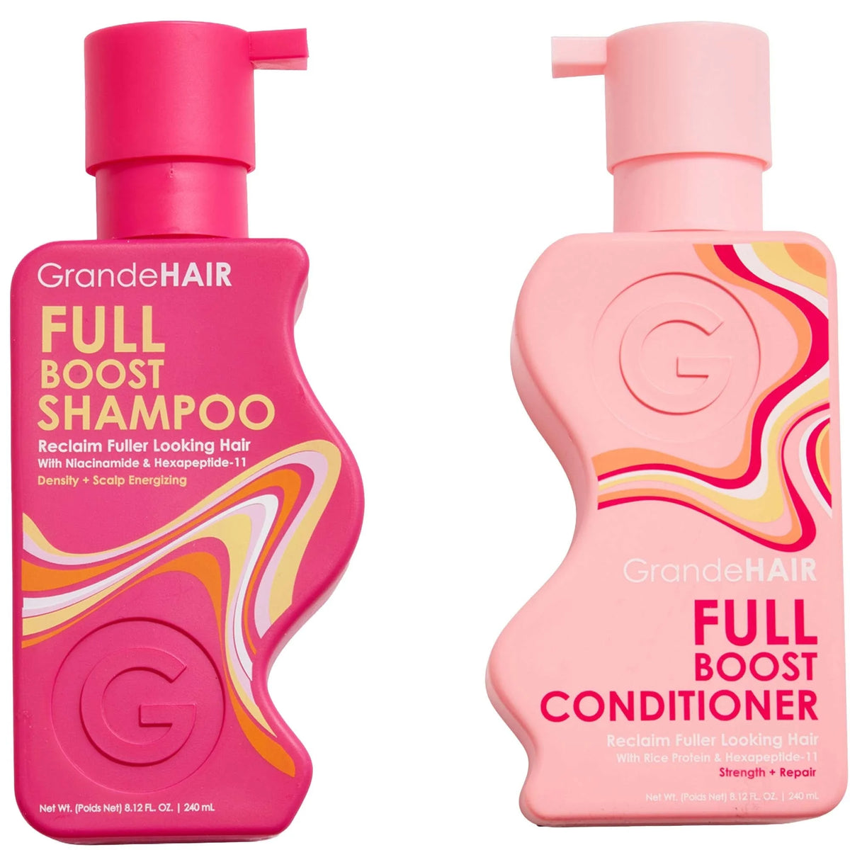GRANDE Cosmetics GrandeHAIR Full Boost Shampoo & Conditioner Duo 8.12 fl. oz