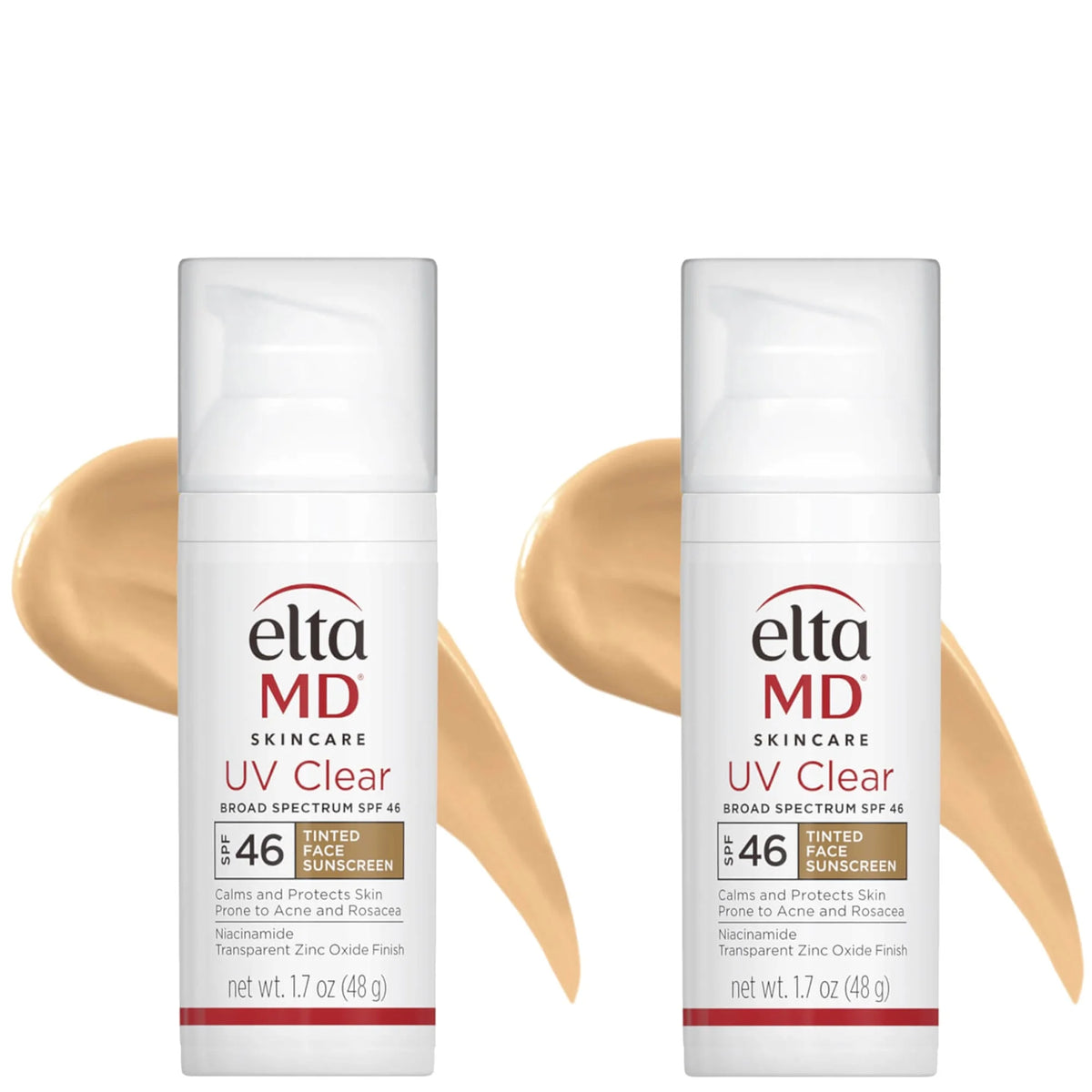 EltaMD Exclusive UV Clear Tinted SPF 46 Broad-Spectrum Duo ($94 Value)