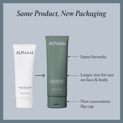 Alpha-H Smoothing AHA Face & Body Scrub with 12% Glycolic Acid 185ml