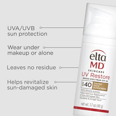 EltaMD UV Restore Tinted Broad-Spectrum Facial Sunscreen SPF 40 50ml
