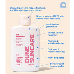 Dune Suncare The Mug Guard - Invisible Gel Suncare For Face - SPF 30