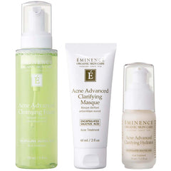 Eminence Organic Skin Care Acne Advanced 3-Step Treatment System Kit