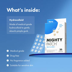 Hero Cosmetics Mighty Patch Invisible+ Minis (30 Count)