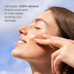 ISDIN Eryfotona Ageless Mineral Broad-Spectrum Tinted Face Sunscreen SPF 50 (3.4 fl. Oz)