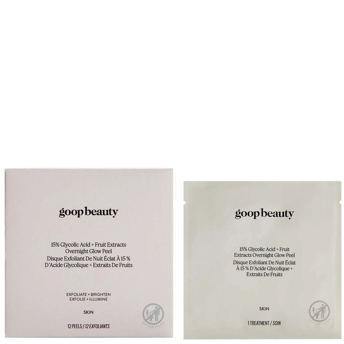 goop beauty 15% Glycolic Acid Overnight Glow Peel (12 count)