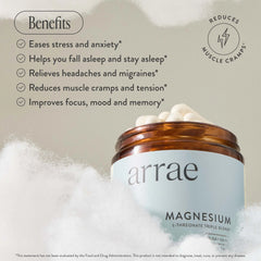 arrae Magnesium Bioavailable L-Threonate Triple Blend