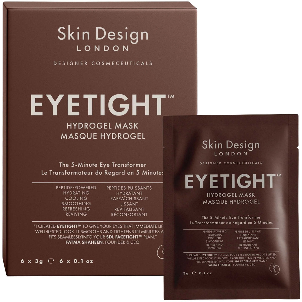 Skin Design London Eyetight Hydrogel Mask (Box of 6)