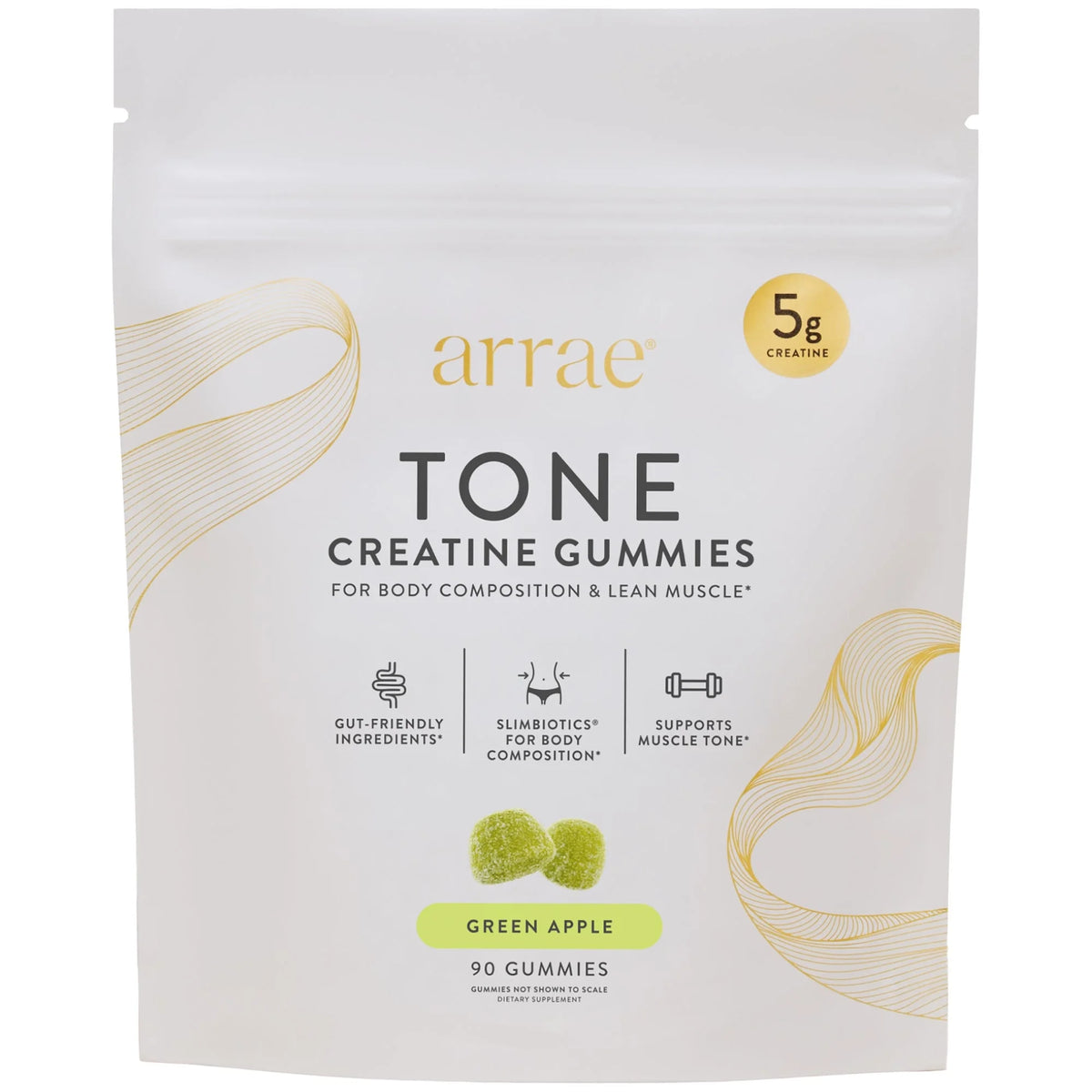 arrae Tone Creatine Body Composition Gummies - Sour Green Apple