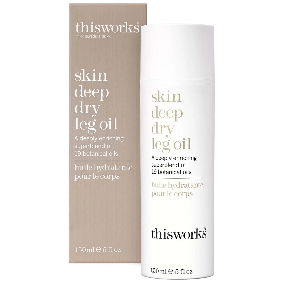 this works Skin Deep Dry Leg Oil 150ml