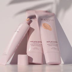 Wander Beauty Pack Up and Glow Priming SPF 40 Mineral Sunscreen