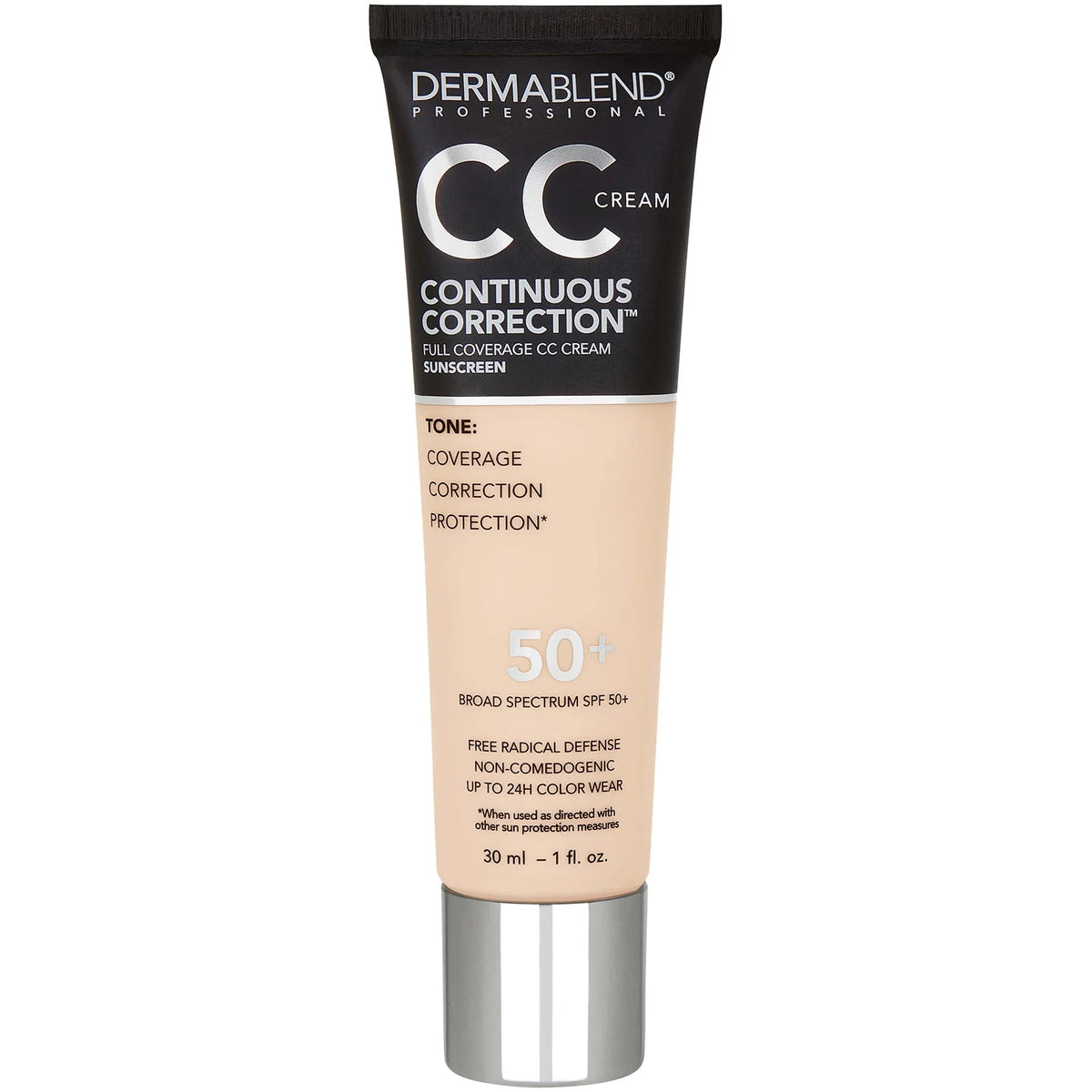 Dermablend Continuous Correction Tone-Evening SPF50+ CC Cream 1 fl. oz (Various Shades)