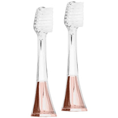 Supersmile Zina45™ Sonic Pulse Toothbrush Chrome Rose Gold Replacement Heads (2 pack)
