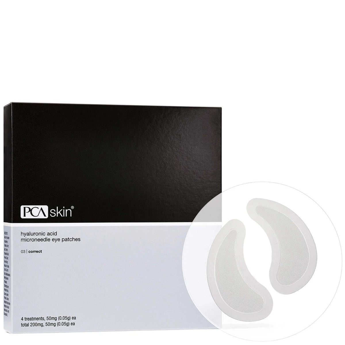 PCA Skin Hyaluronic Acid Microneedle Eye Patches- 4pack
